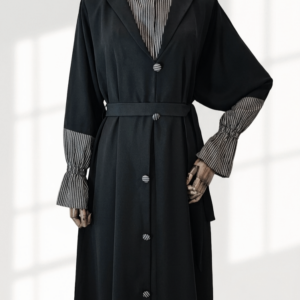 Striped Shirt Abaya