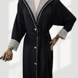 Denim Accent Abaya